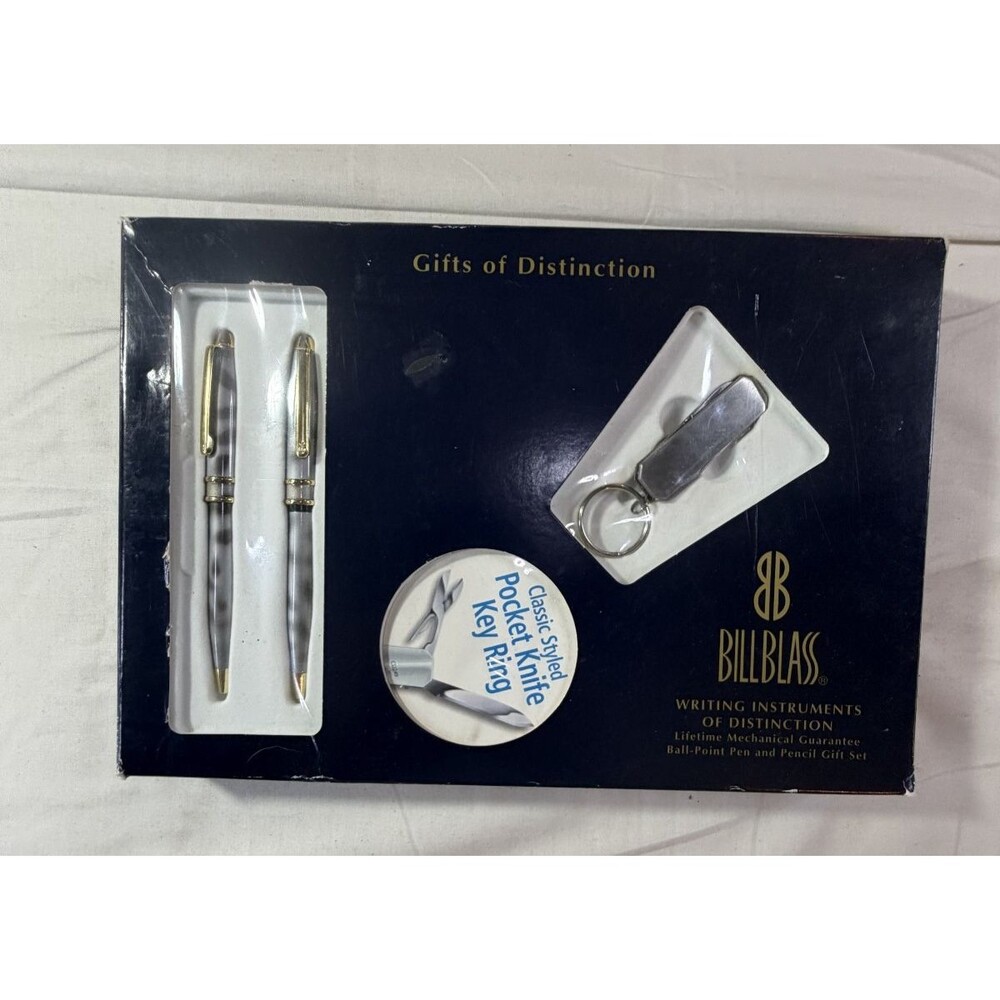Vintage Bill Blass Gifts of Distinction Pen Gift Box Set Executive Writing Set